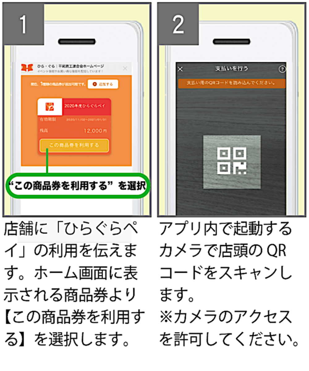 店舗でのご利用方法